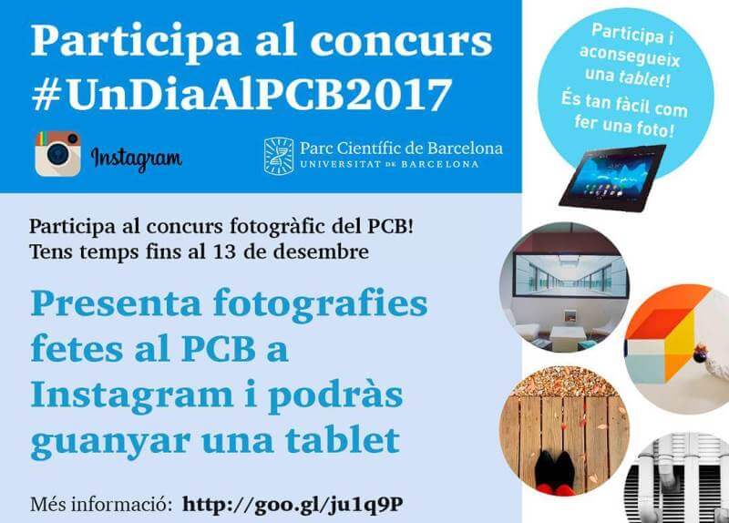 S’engega la 3a edició del concurs fotogràfic “Un dia al PCB!”