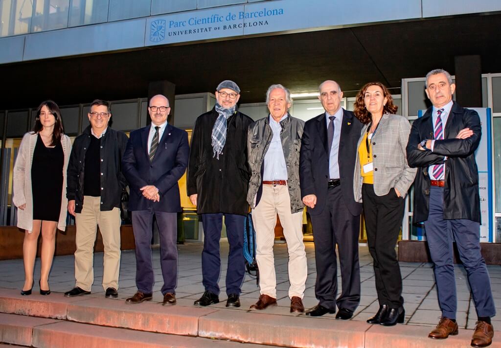 Francesc Xavier Grau y Joan Gómez Pallarés visitan el Parc Científic de Barcelona