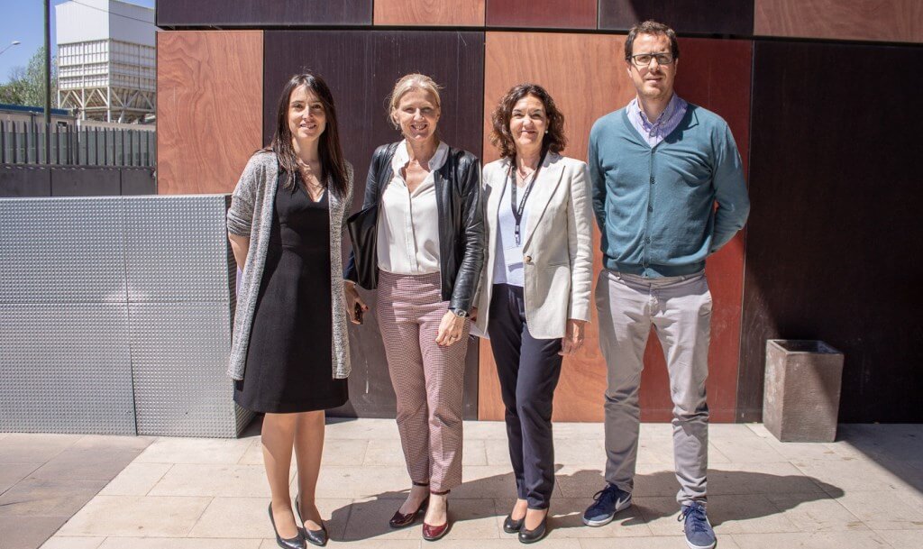 Matilde Villarroya, directora general de Industria de la Generalitat, visita el Parc Científic de Barcelona