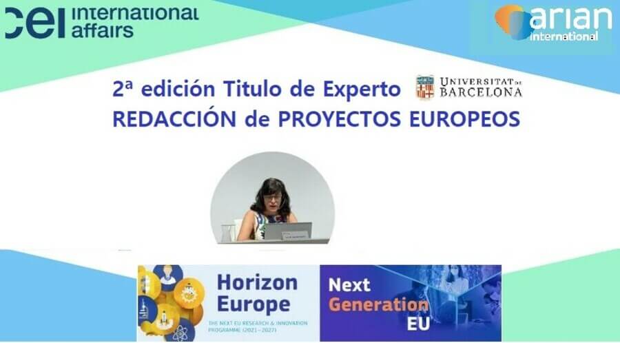 Abiertas las inscripciones para la 2ª edición del Curso de Redacción de Proyectos Europeos, con Titulación de Experto de la UB