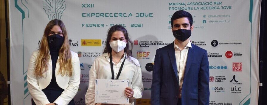 Adaia Flotats, winner of PCB Award at Exporecerca, ranks third in the grand final