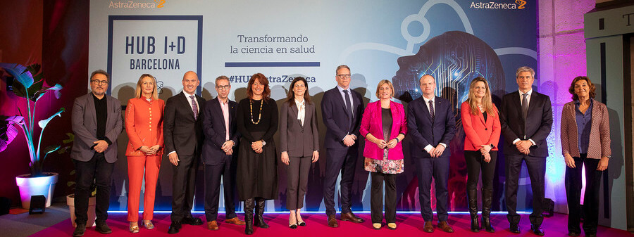 Maria Terrades participated in the presentation ceremony of AstraZeneca’s European innovation hub