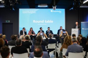 Round table held during the inauguration event at the Barcelona Science Park. Photo / UB
